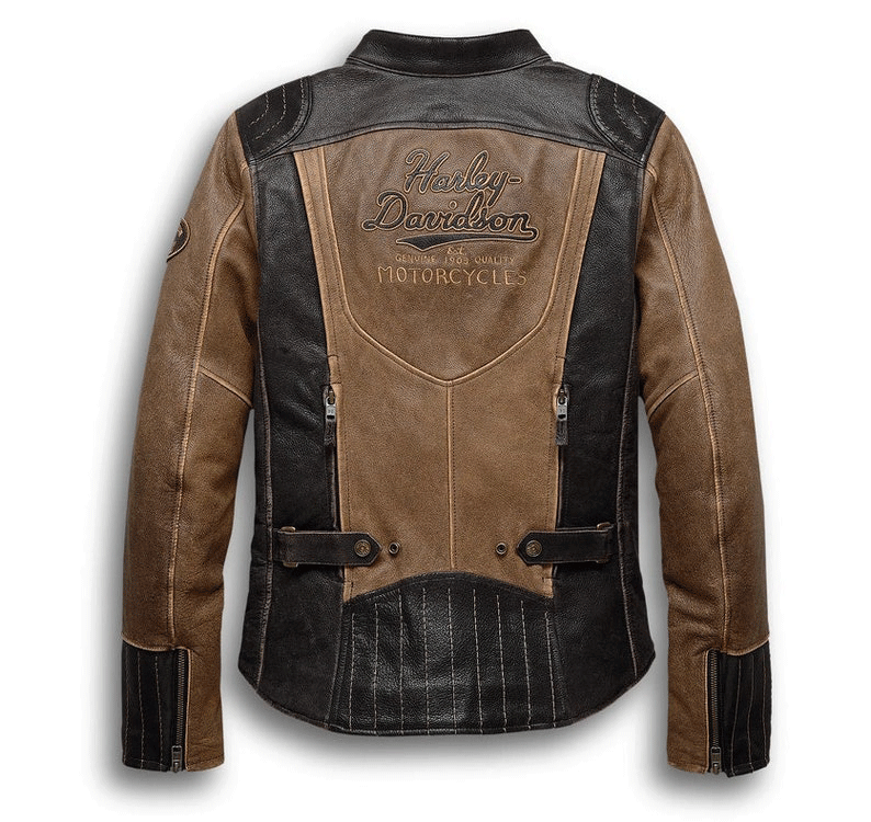 Womens H D Triple Vent System Gallun Leather Jacket