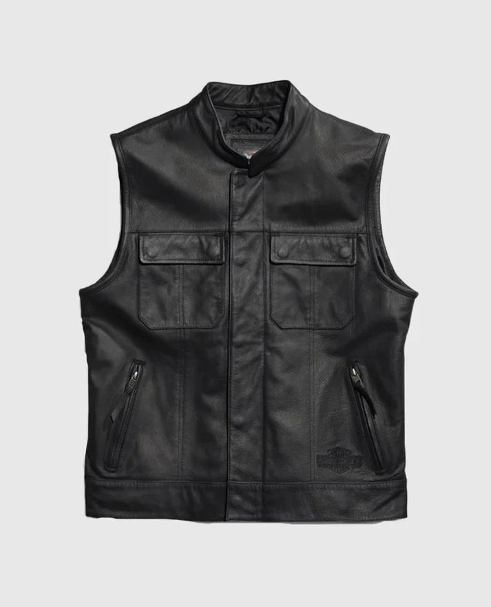 Men's Harley Davidson Foster Leather Vest