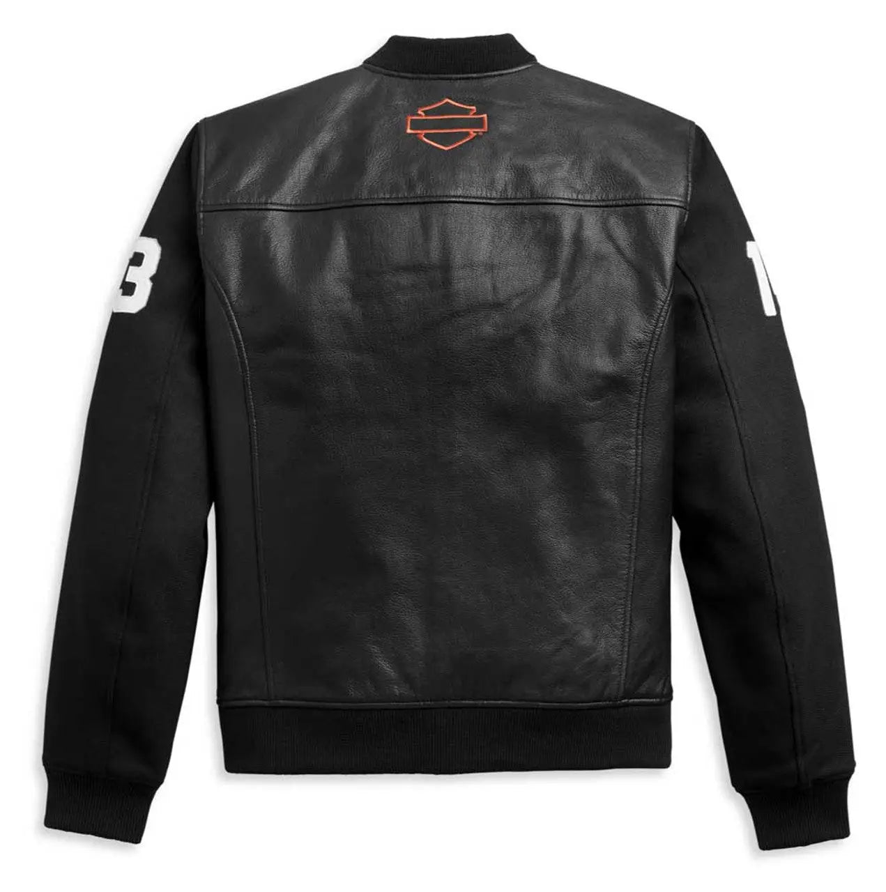 Harley Davidson HD MC Mixed Media Bomber Jacket