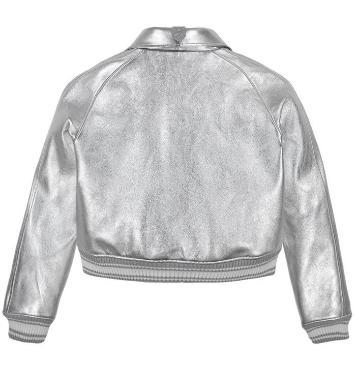 LIMITED EDITION CROPPED METALLIC ICON JACKET