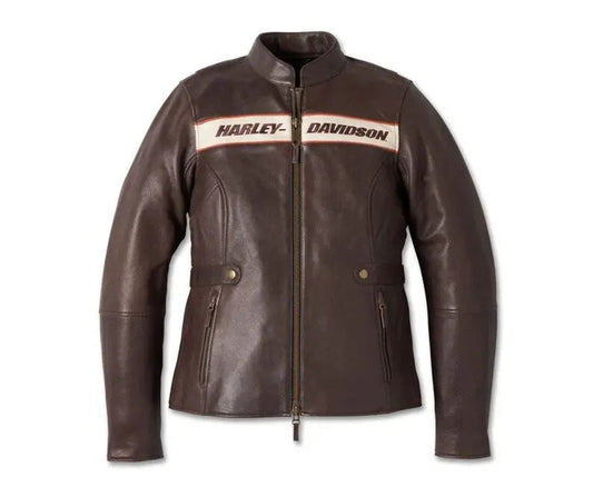 Harley-Davidson Women's Victory Lane Black Leather Riding Jacket