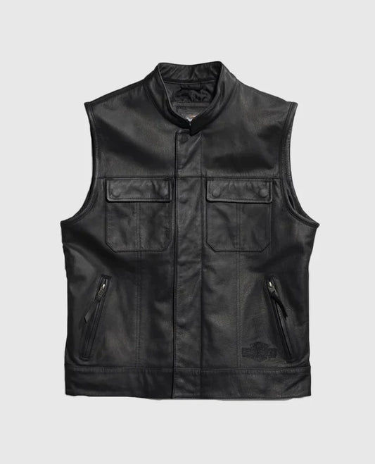 Men's Harley Davidson Foster Leather Vest